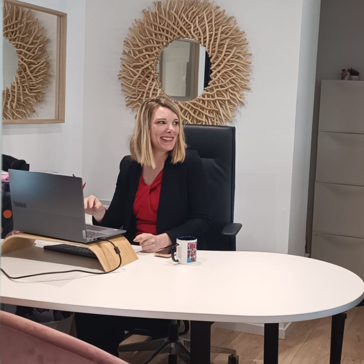Sandra Lery au bureau